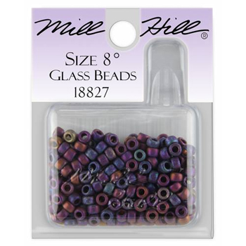 Mill Hill 18827 Matte Confetti Amethyst 8/0 Bead MAIN