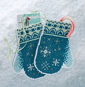 Mill Hill Bead Kit Mittens Trilogy - Snowflake Mittens THUMBNAIL