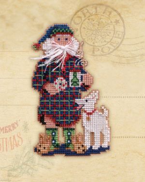 Mill Hill Bead Kit Christmas Day Santas - Christmas Morning MAIN