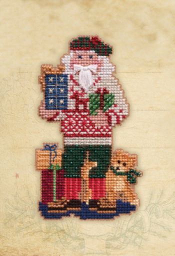 Mill Hill Bead Kit Christmas Day Santas - Christmas Giving MAIN