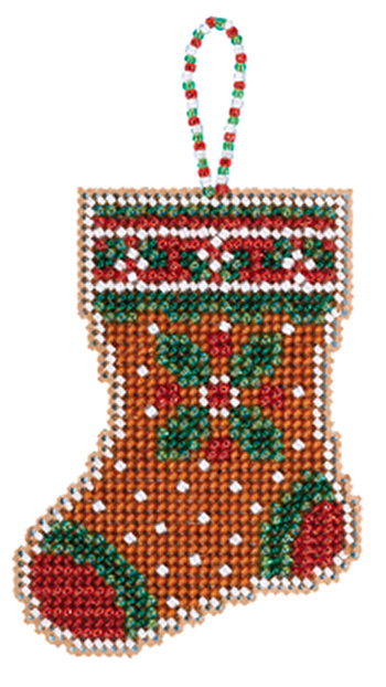 Mill Hill Beaded Holiday Ornaments - Gingerbread Stocking MAIN
