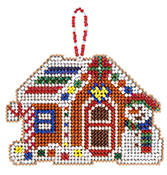 Mill Hill Beaded Holiday Ornaments - Gingerbread Cabin THUMBNAIL