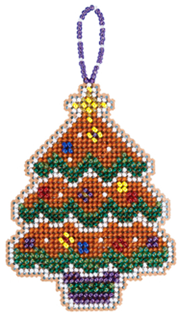 Mill Hill Beaded Holiday Ornaments - Gingerbread Tree MAIN