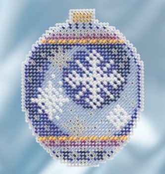 Mill Hill 2018 Beaded Holiday Ornament - Midnight Snowfall MAIN