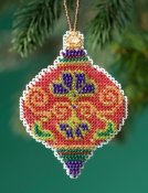 Mill Hill Beaded Holiday Ornament 2019 - Crimson Cloisonne THUMBNAIL