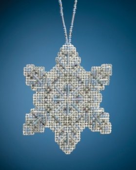 Mill Hill Beaded Ornament - Crystal Snowflake MAIN
