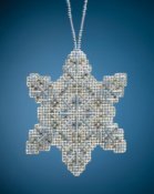 Mill Hill Beaded Ornament - Crystal Snowflake THUMBNAIL