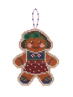 Mill Hill Beaded Holiday Ornaments - Gingerbread Lass MAIN