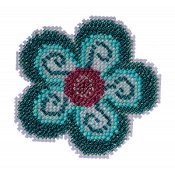 Mill Hill Bead Kit Spring - Aqua Flower THUMBNAIL
