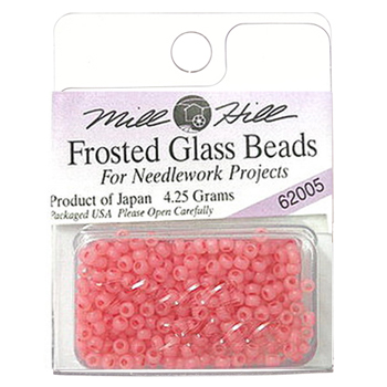 Mill Hill 62005 Frosted Glass Frosted Dusty Rose MAIN