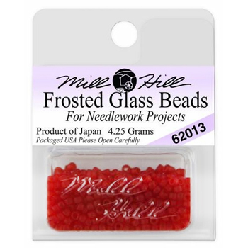 Mill Hill 62013 Frosted Glass Frosted Red Red MAIN