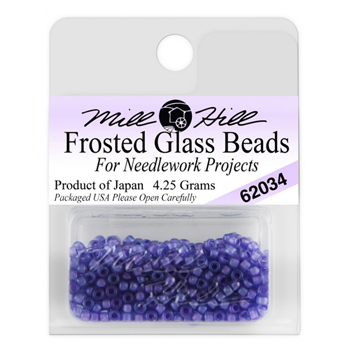 Mill Hill 62034 Frosted Glass Frosted Blue Violet MAIN