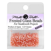 Mill Hill 62036 Frosted Glass Frosted Pink Coral THUMBNAIL