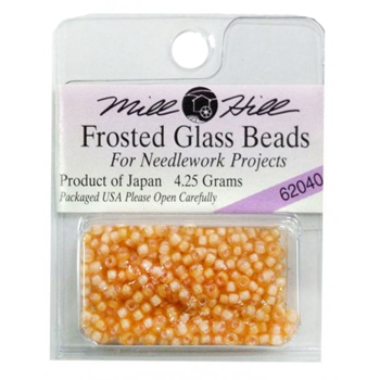 Mill Hill 62040 Frosted Glass Frosted Apricot MAIN