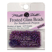 Mill Hill 62042 Frosted Glass Frosted Royal Purple THUMBNAIL