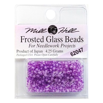 Mill Hill 62047 Frosted Glass Frosted Lavender MAIN