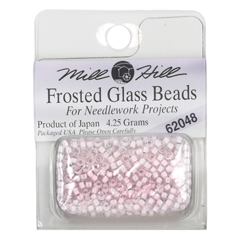 Mill Hill 62048 Frosted Glass Frosted Pink Parfait MAIN