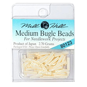 Mill Hill 80123 Cream Bugle Bead Med THUMBNAIL