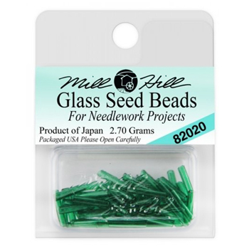 Mill Hill 82020 Creme De Mint Bugle Beads Med MAIN