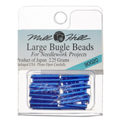 Mill Hill 90020 Royal Blue Bugle Beads Large THUMBNAIL