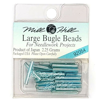Mill Hill 92054 Aqua Ice Bugle Beads Large MAIN