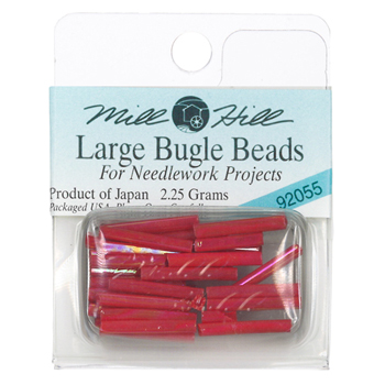 Mill Hill 92055 Red Rainbow Bugle Beads Large MAIN