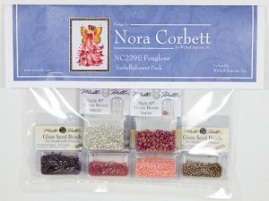 Nora Corbett - Pixie Blossoms Collection - Foxglove Embellishment Pack MAIN
