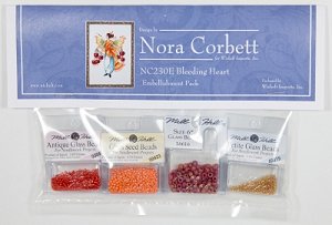 Nora Corbett - Pixie Blossoms Collection - Bleeding Heart Embellishment Pack MAIN