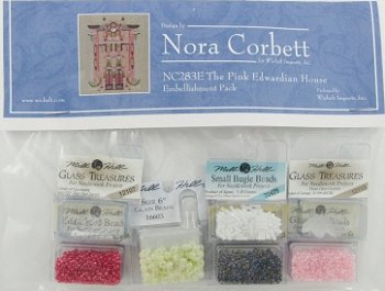 Nora Corbett - Holiday Village - The Pink Edwardian House Embellishment Pack MAIN