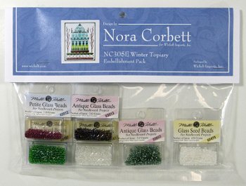 Nora Corbett - Holiday Village - Winter Topiary Embellishment Pack MAIN