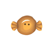 Jabco Button - NH1042 Butterscotch Candy THUMBNAIL