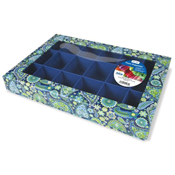 Janlynn FLoss Organizer Box Blue Paisley THUMBNAIL