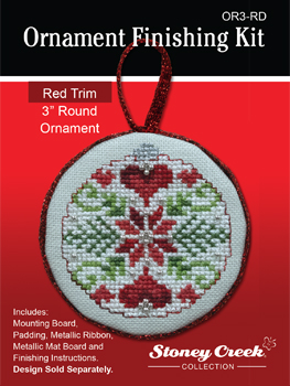 Ornament Finishing Kit - 3" Round Red MAIN