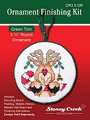 Ornament Finishing Kit - 3 1/2" Round Green THUMBNAIL