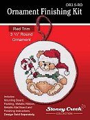 Ornament Finishing Kit - 3 1/2" Round Red THUMBNAIL