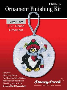 Ornament Finishing Kit - 3 1/2" Round Silver MAIN
