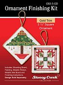 Ornament Finishing Kit - 3 1/2" Square Gold THUMBNAIL