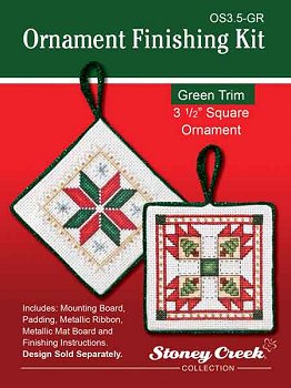 Ornament Finishing Kit - 3 1/2" Square Green MAIN