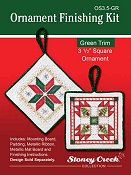 Ornament Finishing Kit - 3 1/2" Square Green THUMBNAIL