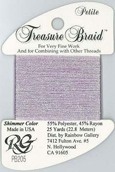 Rainbow Gallery Petite Treasure Braid PB205 Shimmer Amethyst MAIN