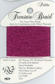 Rainbow Gallery Petite Treasure Braid PB24 Rose MAIN