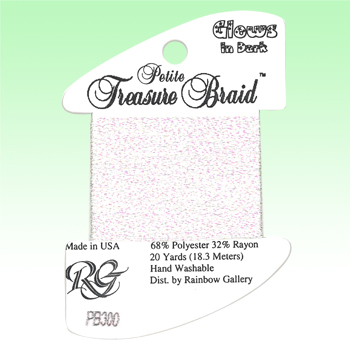 Rainbow Gallery Petite Treasure Braid PB300 Glow In The Dark White MAIN