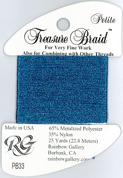 Rainbow Gallery Petite Treasure Braid PB33 Blue MAIN