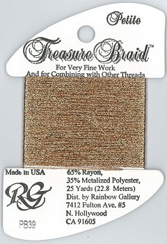 Rainbow Gallery Petite Treasure Braid PB39 New Copper MAIN