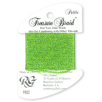 Rainbow Gallery Petite Treasure Braid PB52 Lighter Green MAIN
