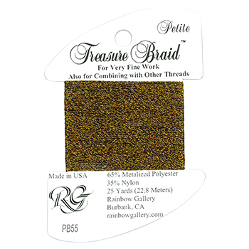 Rainbow Gallery Petite Treasure Braid PB55 Brass MAIN