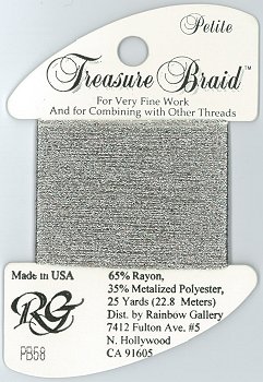Rainbow Gallery Petite Treasure Braid PB58 Antique Silver MAIN