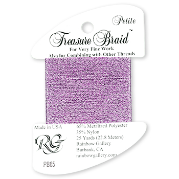 Rainbow Gallery Petite Treasure Braid PB65 Lite Violet MAIN
