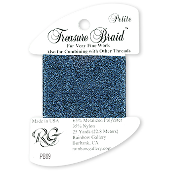 Rainbow Gallery Petite Treasure Braid PB69 Sapphire MAIN