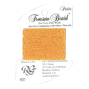 Rainbow Gallery Petite Treasure Braid PB77 Pumpkin MAIN